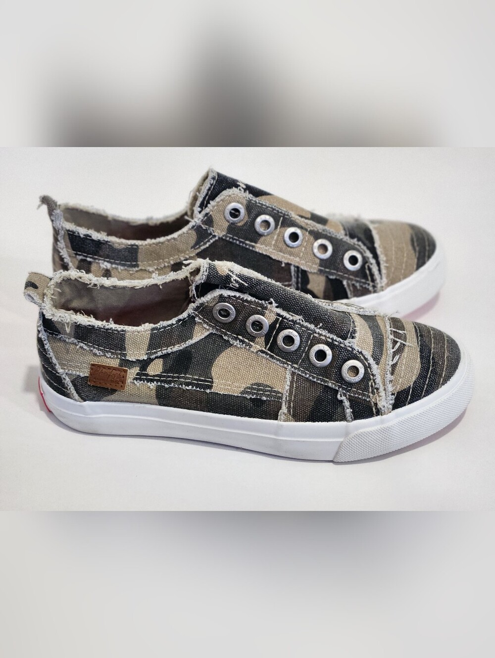 Blowfish PLAY-K Camo Canvas Slip On Sneaker